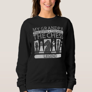 Sudadera Mi Abuelo El Mito El Héroe La Leyenda De Ajedrez