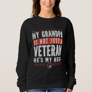 Sudadera Mi Abuelo No Es Solo Veterano, Es Mi Hermano Milic