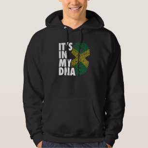 Sudadera Mi ADN Jamaica Huella dactilar Orgullo Jamaicano P