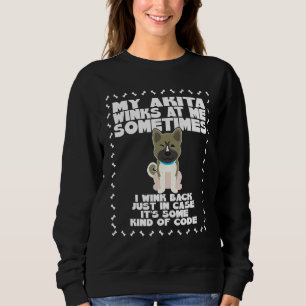 Sudadera Mi Akita Me Bostea A Veces Perro Shiba Inu
