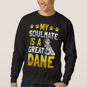 Sudadera Mi alma gemela es un gran perro canino divertido d
