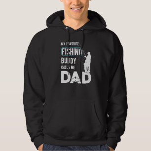 Sudadera Mi amigo pescador favorito me llama Chiste de papá