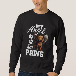 Sudadera Mi Ángel Tiene Patas Memorial de Perro Dachshund c