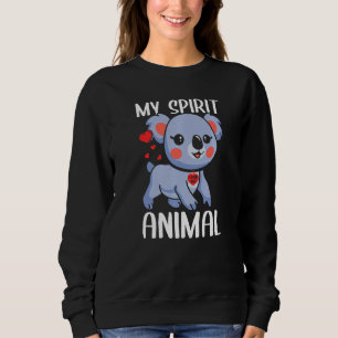 Sudadera Mi Animal De Espíritu Koala Con Que Te Amo El Cora