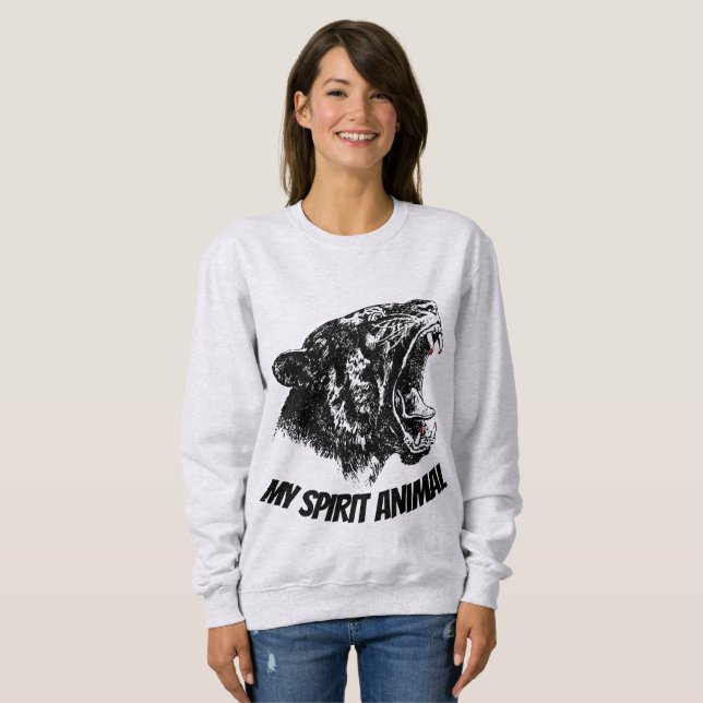 SUDADERA MI ANIMAL ESPÍRITU, PANTHER (Anverso completo)