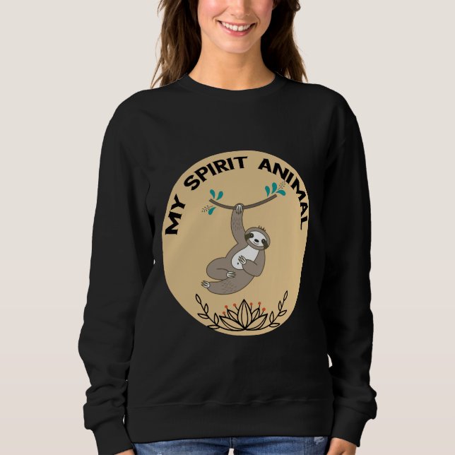 Sudadera Mi animal espiritual es espumoso (Anverso)