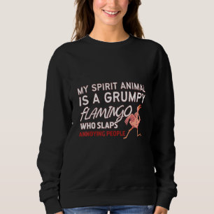Sudadera Mi animal espiritual es flamenco gruñón Flamenco 7