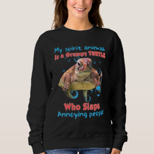 Sudadera Mi animal espiritual es tortuga gruesa