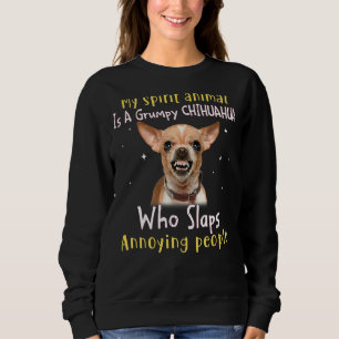 Sudadera Mi Animal Espiritual Es Un Chihuahua Chihuahua Gru