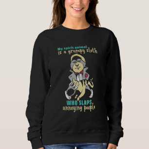 Sudadera Mi animal espiritual es un perezoso gruñón que abo