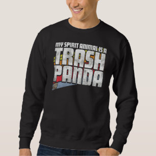 Sudadera Mi Animal Espiritual Es Un Raccoon Retro De Basura