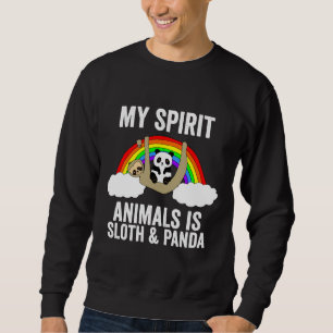 Sudadera Mi Animal Espiritual Es Una Leche Y Panda