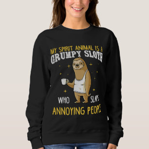 Sudadera Mi Animal Espiritual Es Una Lema Gruñosa Que Golpe
