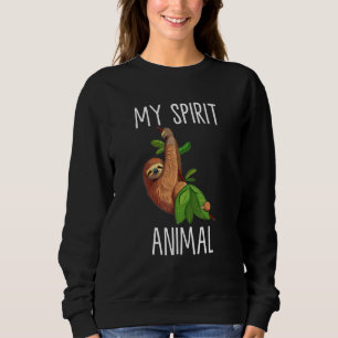 Sudadera Mi animal espiritual es una perezosa cabezada