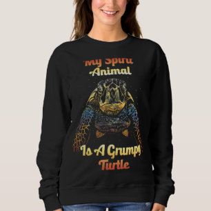 Sudadera Mi Animal Espiritual Es Una Tortuga Grupada