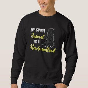 Sudadera Mi animal espiritual Newfie es un perro Terranova