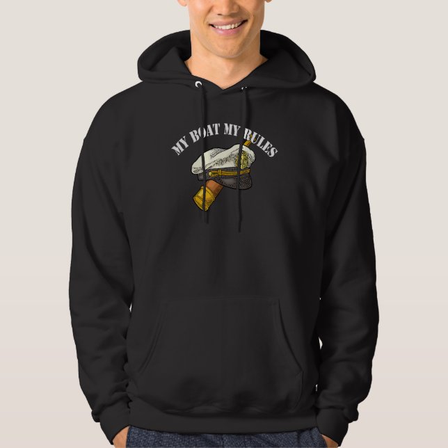 Sudadera Mi arranque mis reglas telescopio Gorra del capitá (Anverso)