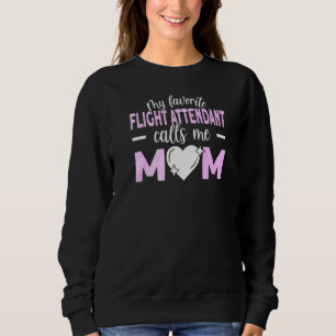 Sudadera Mi asistente de vuelo favorito me llama mamá