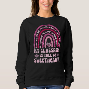 Sudadera Mi Aula Está Llena De Profesores De Corazones Dulc