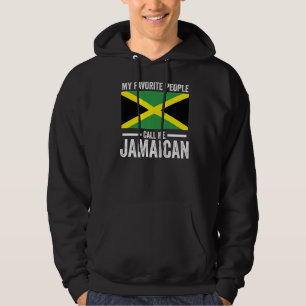 Sudadera Mi bandera jamaiquina favorita para la gente