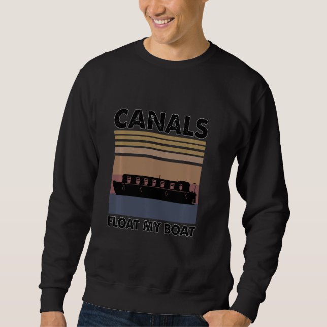 Sudadera Mi barco mis reglas canales divertidos flotan mi b (Anverso)