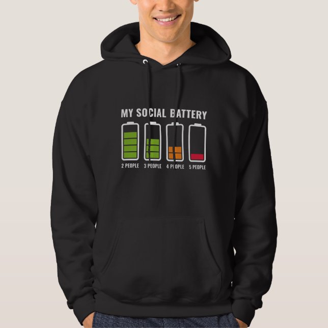 Sudadera Mi batería social (Anverso)