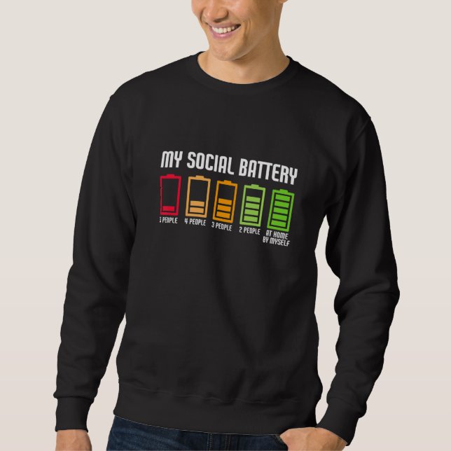 Sudadera Mi batería social (Anverso)