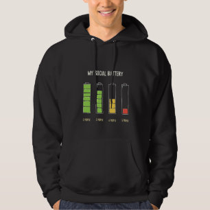 Sudadera Mi batería social introverte el humor social