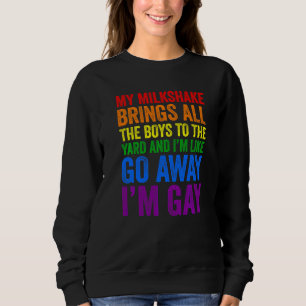 Sudadera Mi batido de leche atrae a todos los chicos al pat