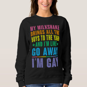 Sudadera Mi batido de leche atrae a todos los chicos al pat