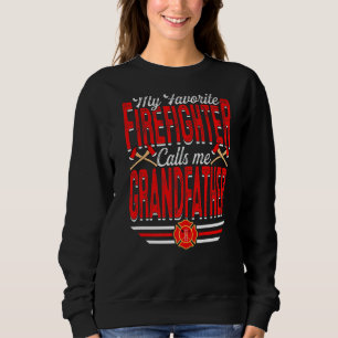 Sudadera Mi bombero favorito me llama abuelo