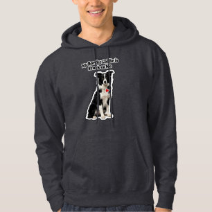 Sudadera Mi Border Collie Está Pegado a Mí Amante de Perros