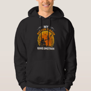 Sudadera Mi Boston Terrier Viaja en Asiento del Tirador Bos