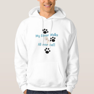Sudadera Mi boxeador camina por todo mí swearshirt