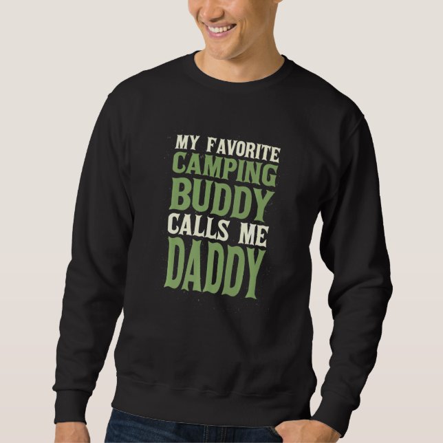Sudadera Mi Buddy Camping Daddy Camper Dad Hobby F (Anverso)