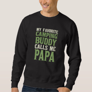Sudadera Mi Buddy Camping favorito Papa Camper Dad Hobby Fa