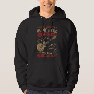 Sudadera Mi cabeza me dice que necesitas más guitarras