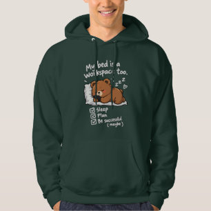 Sudadera Mi cama es también mi espacio de trabajo
