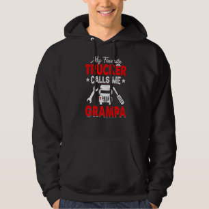 Sudadera Mi camionero favorito me llama abuelo Truckin' Pap