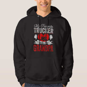 Sudadera Mi camionero favorito me llama abuelo Truckin Papa