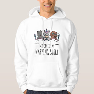 Sudadera Mi camiseta oficial de siesta durmiendo gato de un