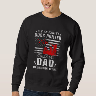 Sudadera Mi Cazador de Patos Favorito Me Llama Papá Cazando