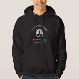 Sudadera Mi Cerdo De Guinea Me Llama, Debo Ir Ahí Humor