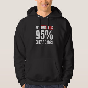 Sudadera Mi Cerebro Es 95 Programador De Códigos Cheat Tee