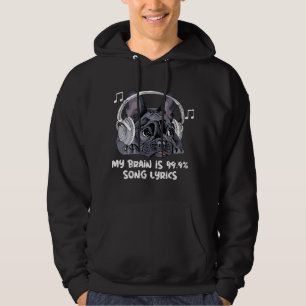 Sudadera Mi Cerebro Es Canción 99 Canciones Graciosa De La