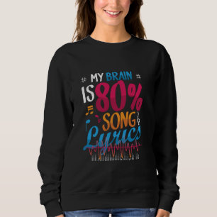 Sudadera Mi Cerebro Es El Cantante Gracioso Earworm De 80 C