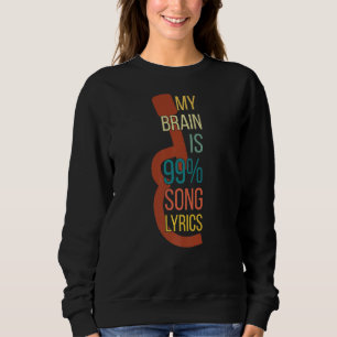 Sudadera Mi Cerebro Es Letras De 99 Canciones
