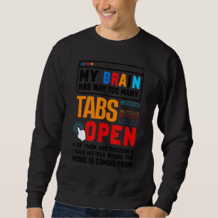 Sudadera Mi Cerebro Tiene Demasiadas Tabulaciones De Softwa