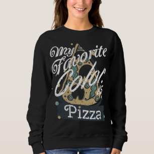 Sudadera Mi Color Favorito Es La Comida De Cocina De Pizza