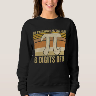 Sudadera Mi Contraseña Son Los Últimos 8 Dígitos de Pi Prof